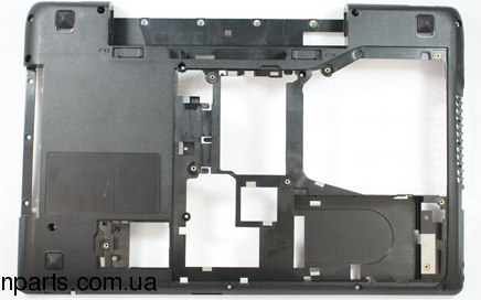 Нижняя крышка для ноутбука Lenovo Y570, Y575, черная (корпус низ)