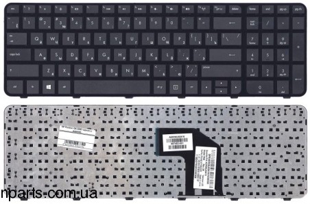 Клавиатура HP Pavilion G6-2000 RU Black Frame Black Горизонтальный Enter