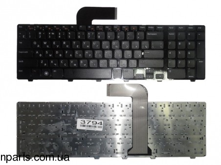 Клавиатура Dell Inspiron N7110, N5720, N7720, Vostro 3750, XPS 17 L702x RU Black Frame Black