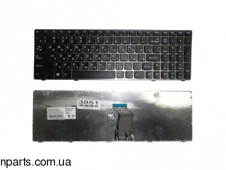 Клавиатура Lenovo IdeaPad G580 G585 Z580 Z585 RU Gray Frame Black