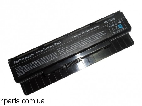 Батарея для Asus N56 11.1V 4400mAh Black