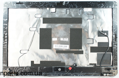 Крышка матрицы в сборе для ноутбука HP G62, CQ62 с петлями, черная