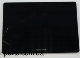 Тачскрин (сенсорное стекло) + матрица (BP101WX1/HJ101IA-01) для Lenovo IdeaTab S6000, 10.1", черный, с рамкой (!!!), ОРИГИНАЛ