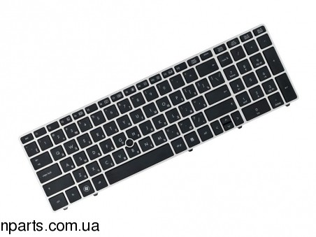 Клавиатура HP EliteBook 8560W 8570W RU Black Подсветка With point stick
