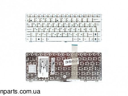 Клавиатура Asus Eee PC 1011 1015 1018 X101 RU White Without Frame Вертикальный Enter