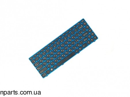 Клавиатура Lenovo Ideapad Z370 RU Blue Frame Black